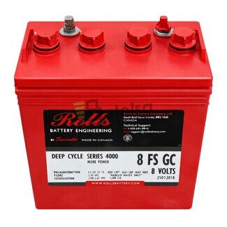 Bater�a ROLLS 8 FS GC | 8 Voltios 155 Amperios C20